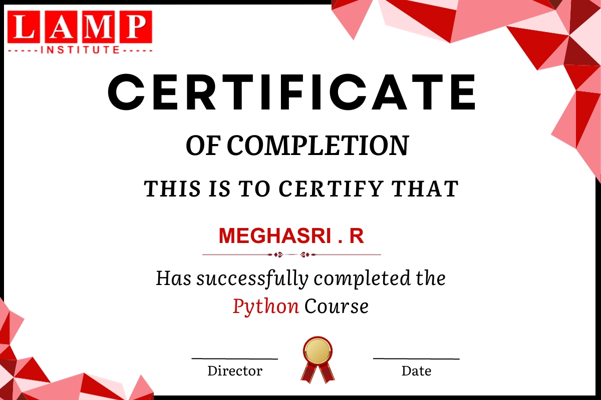 Python completion certification